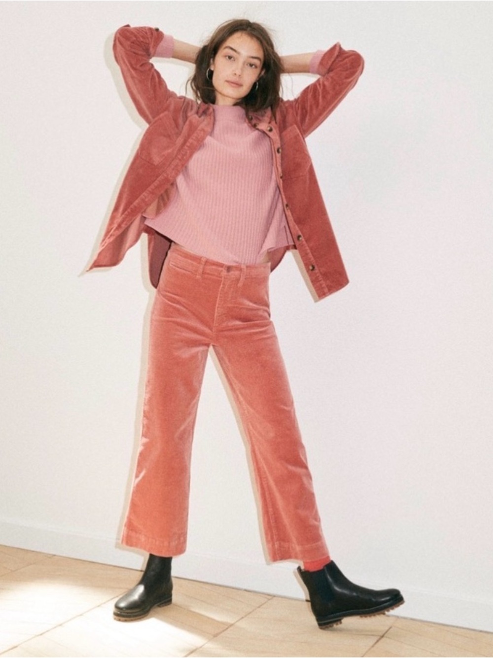 Madewell Slim Emmett Wide-Leg Crop Pants: Corduroy Edition